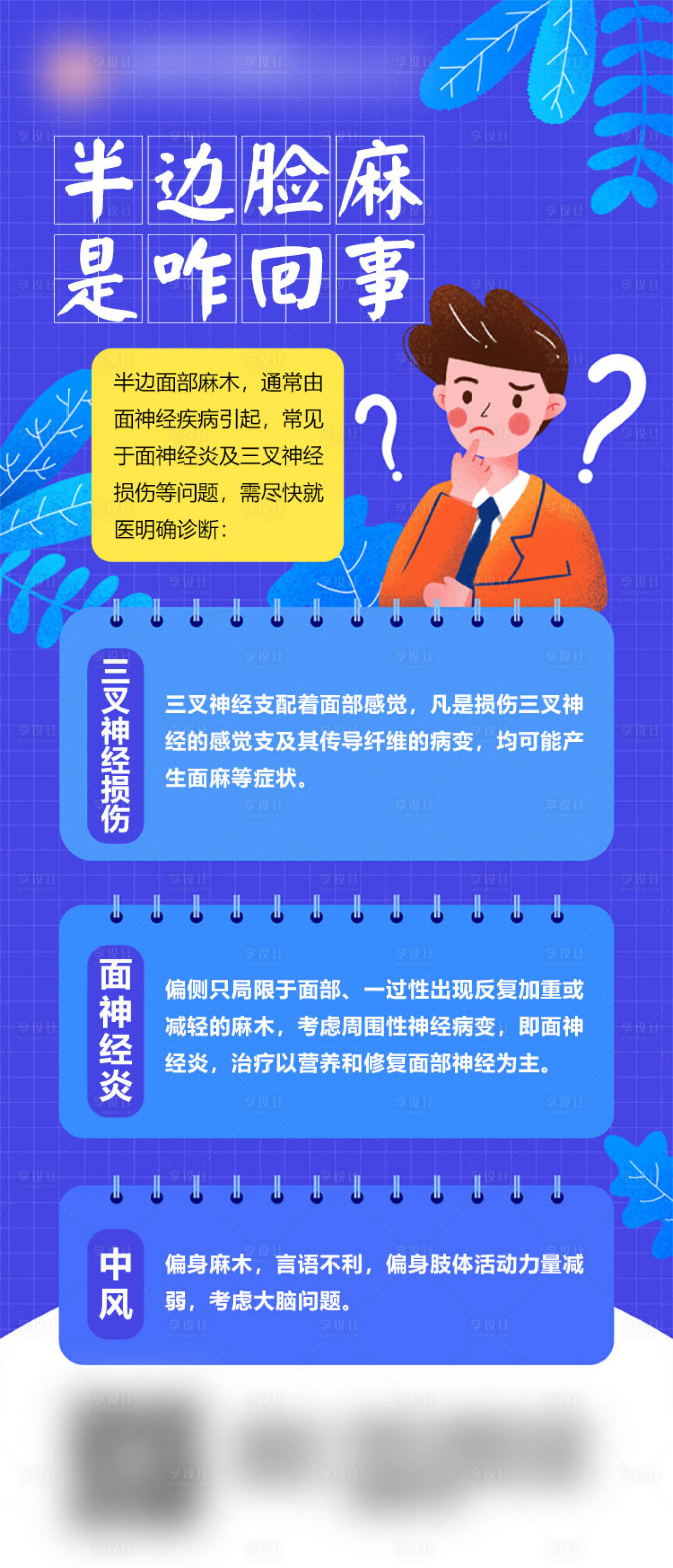 源文件下載【享設計】搜索編號：95720011789982795【醫療科普藍色海報】