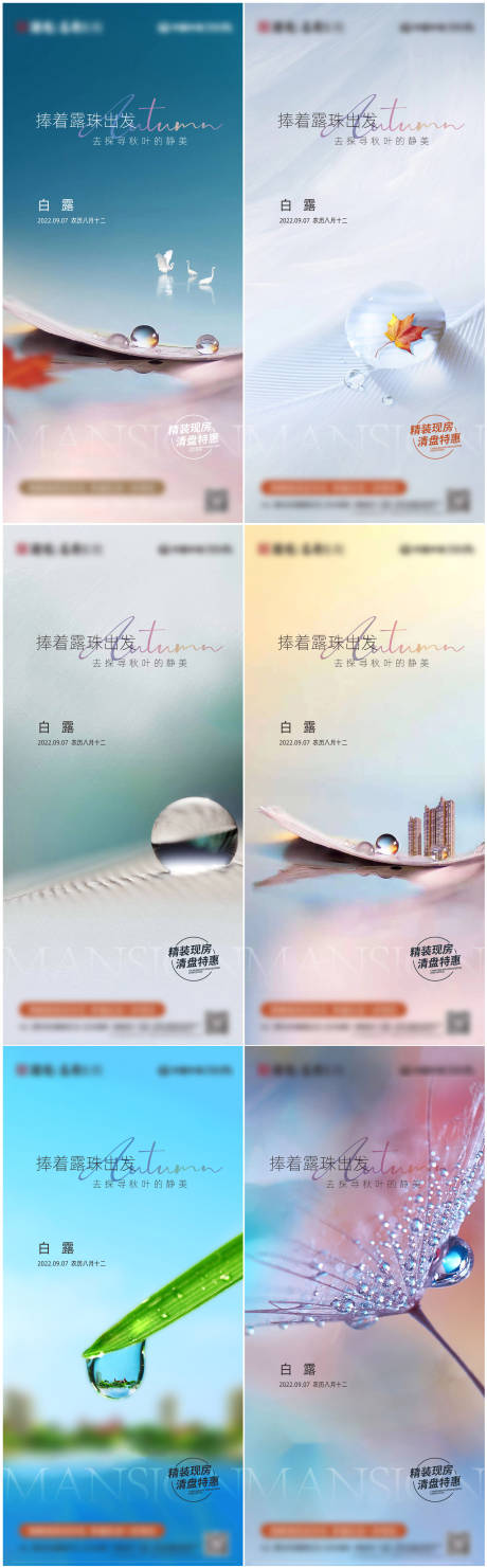 源文件下载【享设计】搜索编号：88560011724796416【白露系列海报】