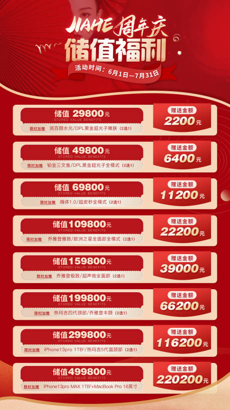 源文件下载【储值福利海报】编号：81650011478354733