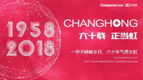 源文件下载【长虹60周年背景板】编号：18620011811789628
