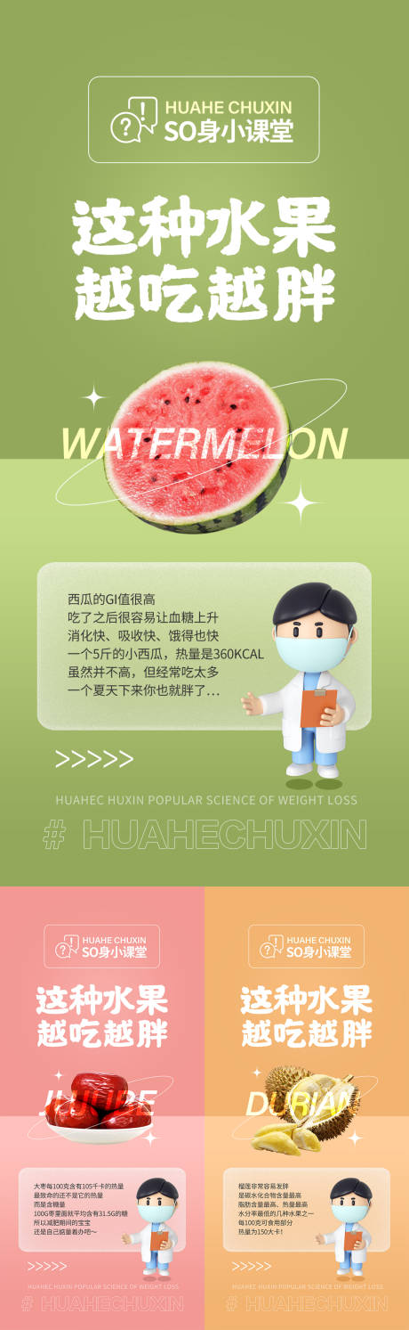源文件下载【微商医美减肥知识科普海报】编号：13070011548356497