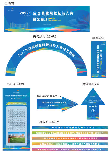 源文件下载【职业技能比赛主画面及延展物料】编号：20220813140925608