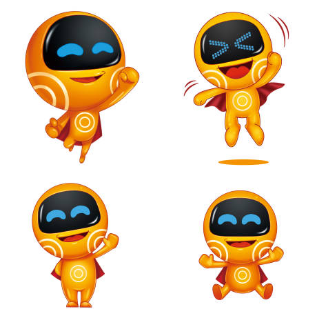 蛋黄超人ip吉祥物表情包设计
