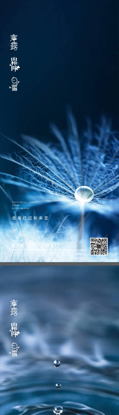 源文件下载【享设计】搜索编号：64740011905627153【白露寒露霜降节日系列海报】