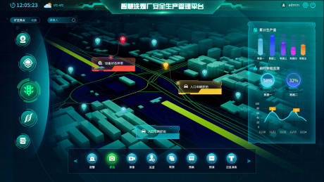 源文件下载【智慧煤厂可视化首页】编号：20220810203110236