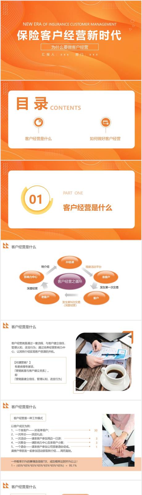 源文件下载【橙色商务风保险PPT】编号：44300011392057160
