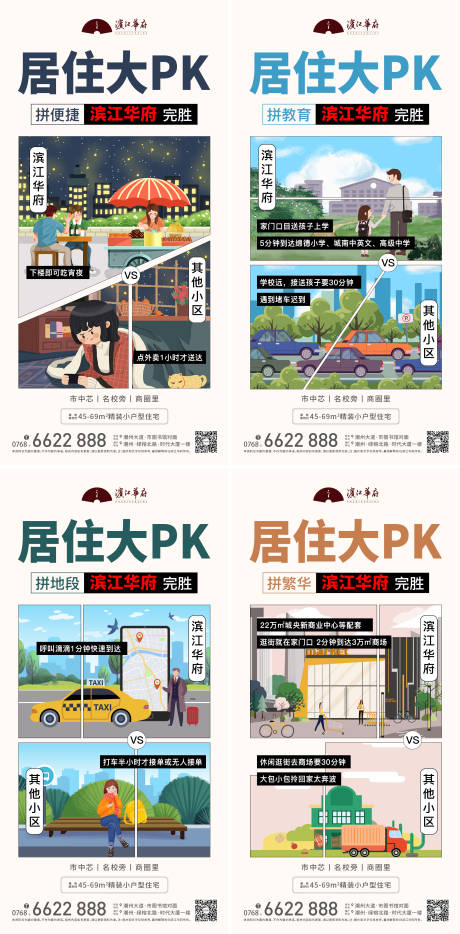 源文件下载【地产卡通地段对比系列单图 】编号：95290011649088282