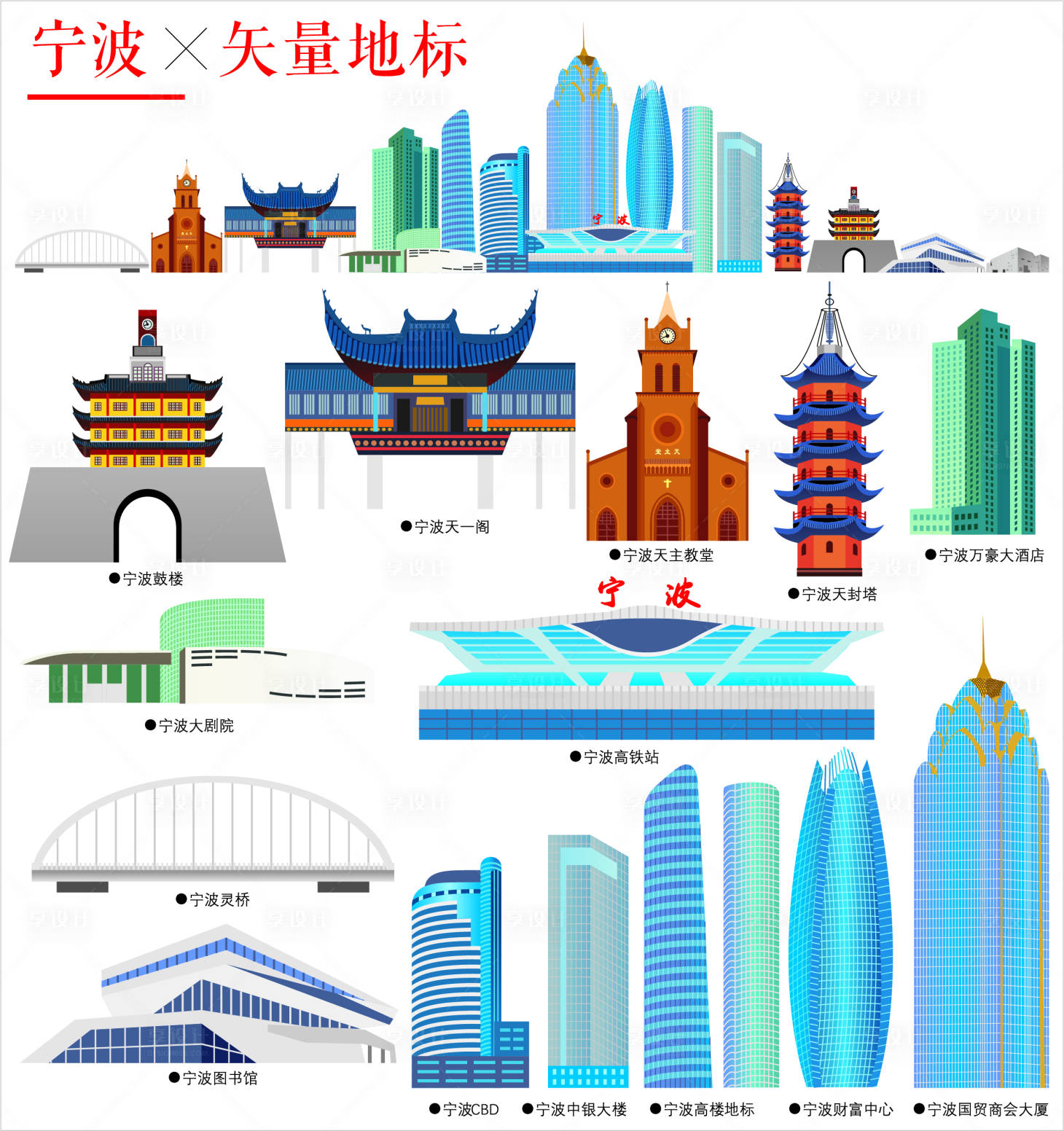 源文件下载【宁波地标建筑】编号：63110011589101818