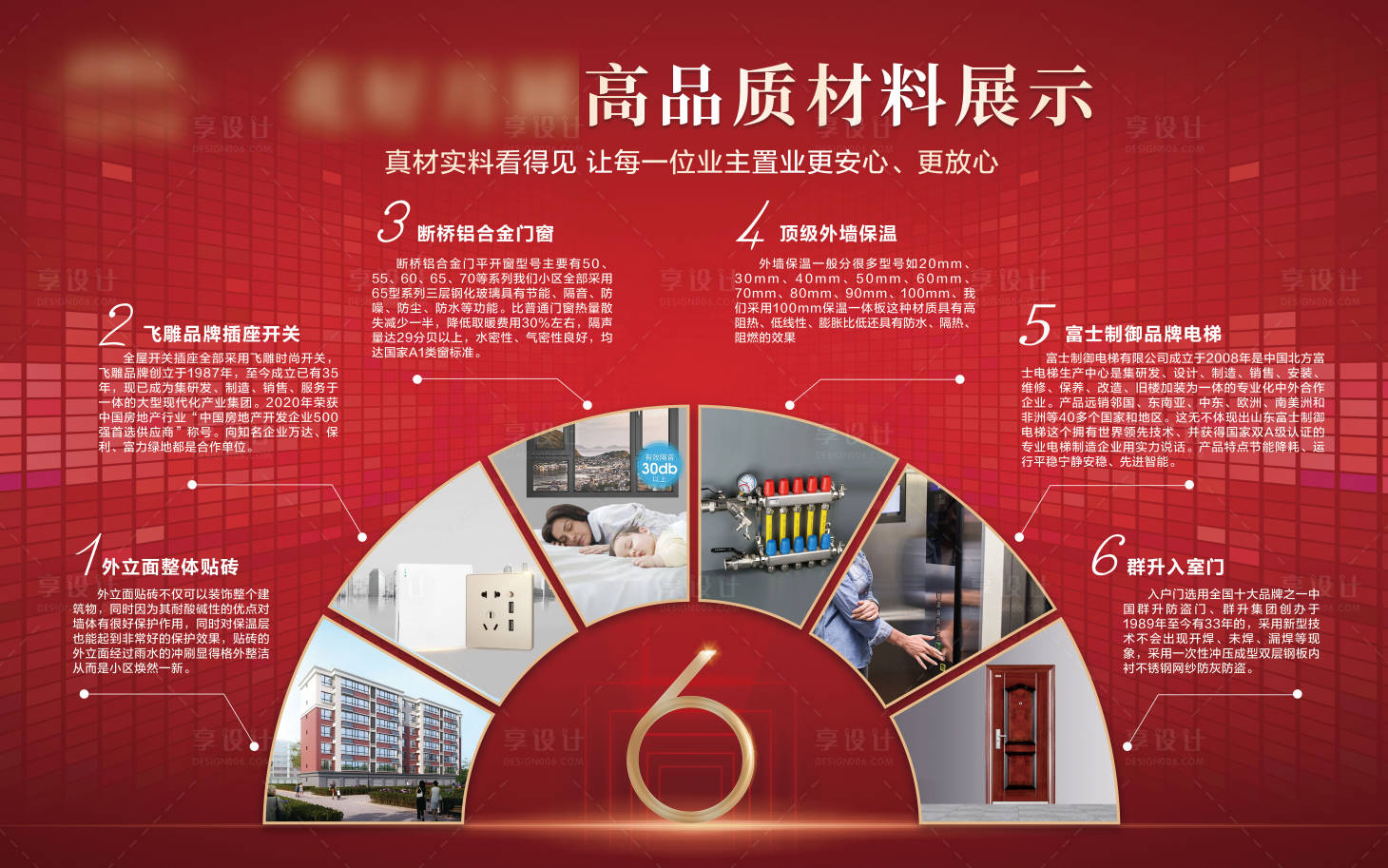 源文件下载【地产材料展示展板】编号：91730011707126290