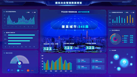 源文件下载【建筑企业管理数据看板】编号：20220826172132216