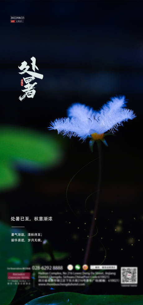 源文件下载【处暑节气海报】编号：33410011740871052