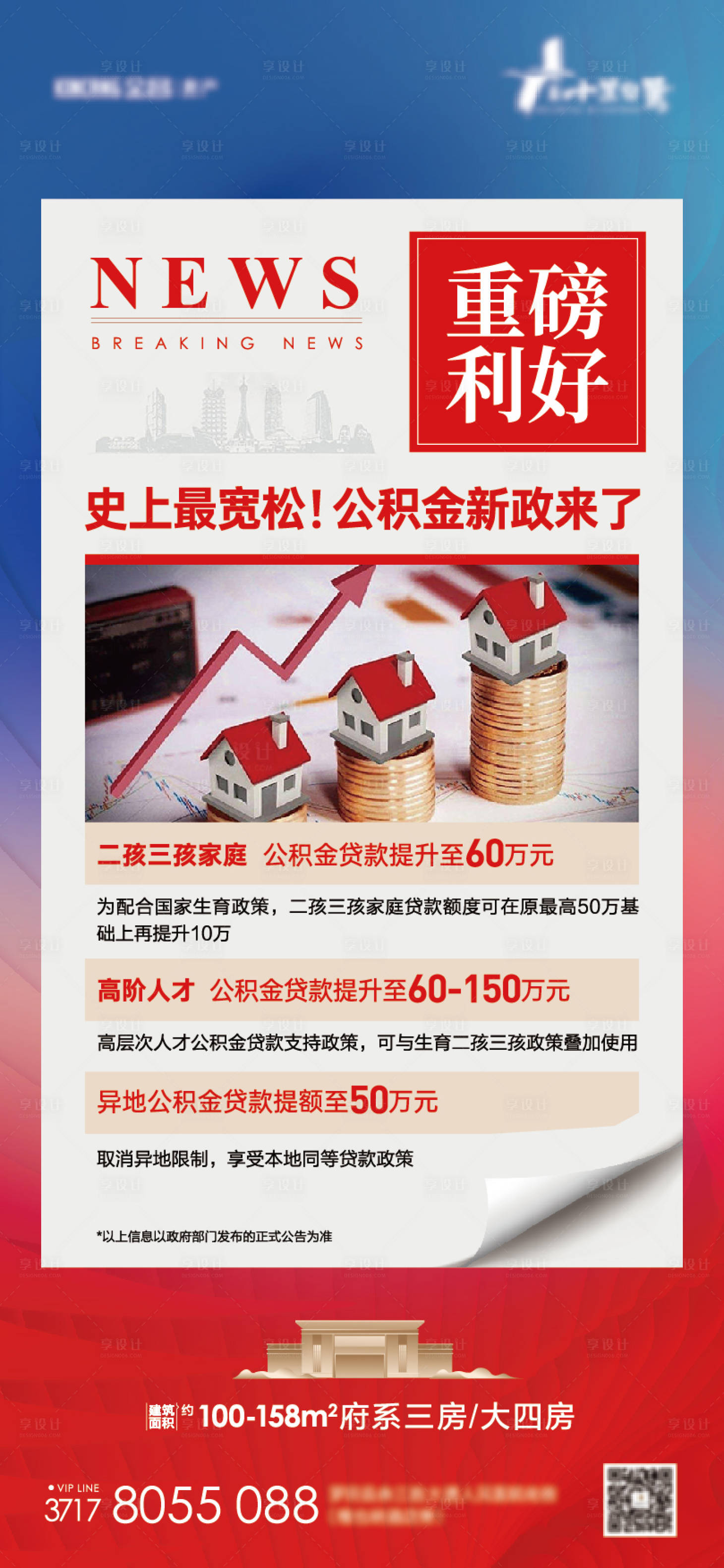 源文件下载【地产政策利好海报】编号：37730011821827854