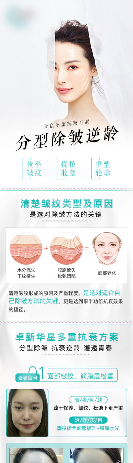 源文件下载【医美除皱逆龄案例长图】编号：16040011845625128