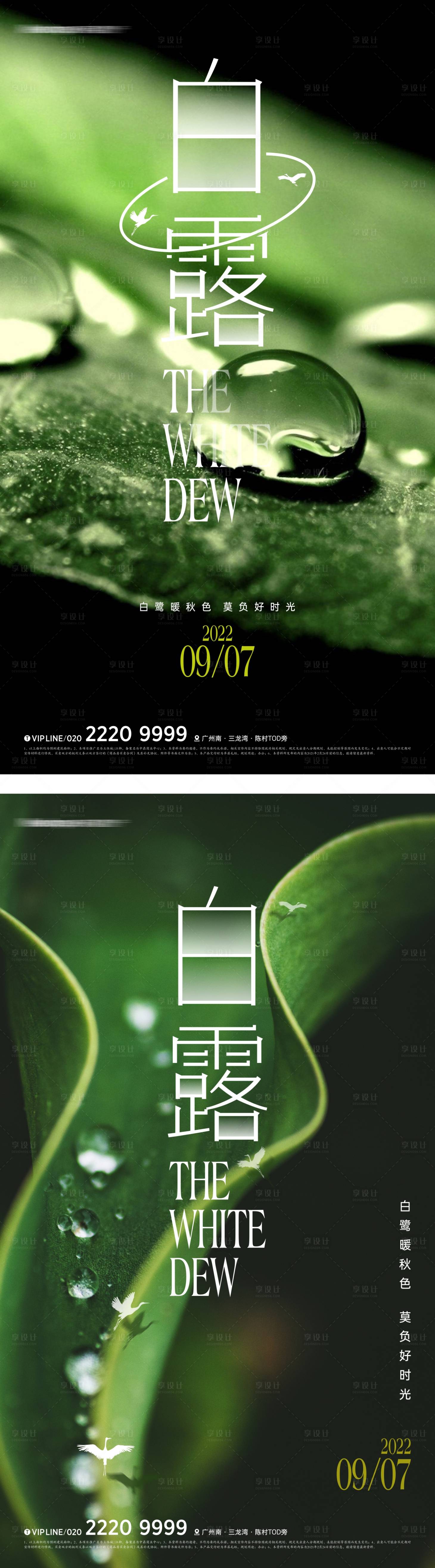 源文件下載【地產白露節氣海報】編號：86190011806371020