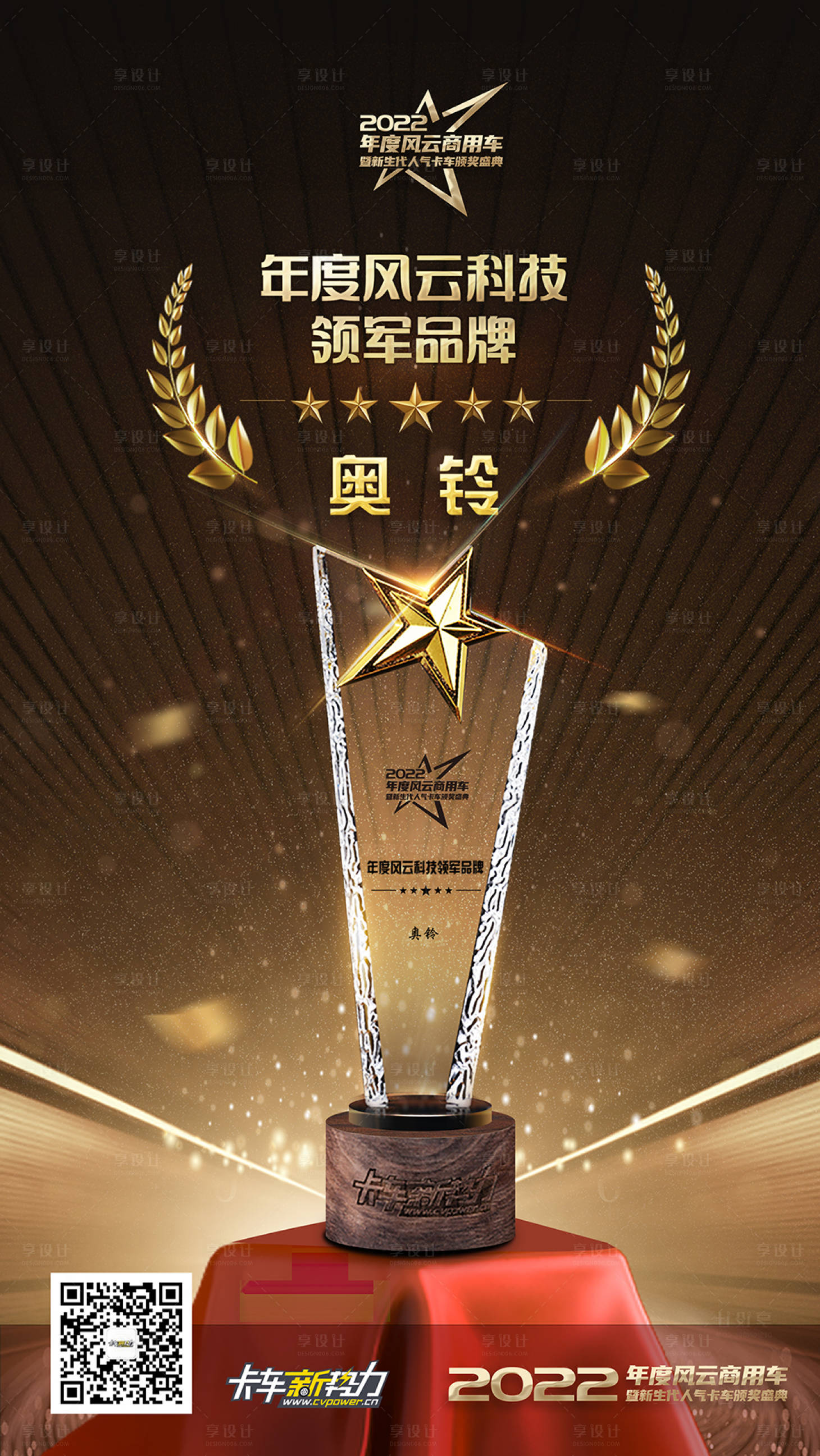 源文件下载【享设计】搜索编号：98970011504322179【最佳颁奖盛典得主海报】