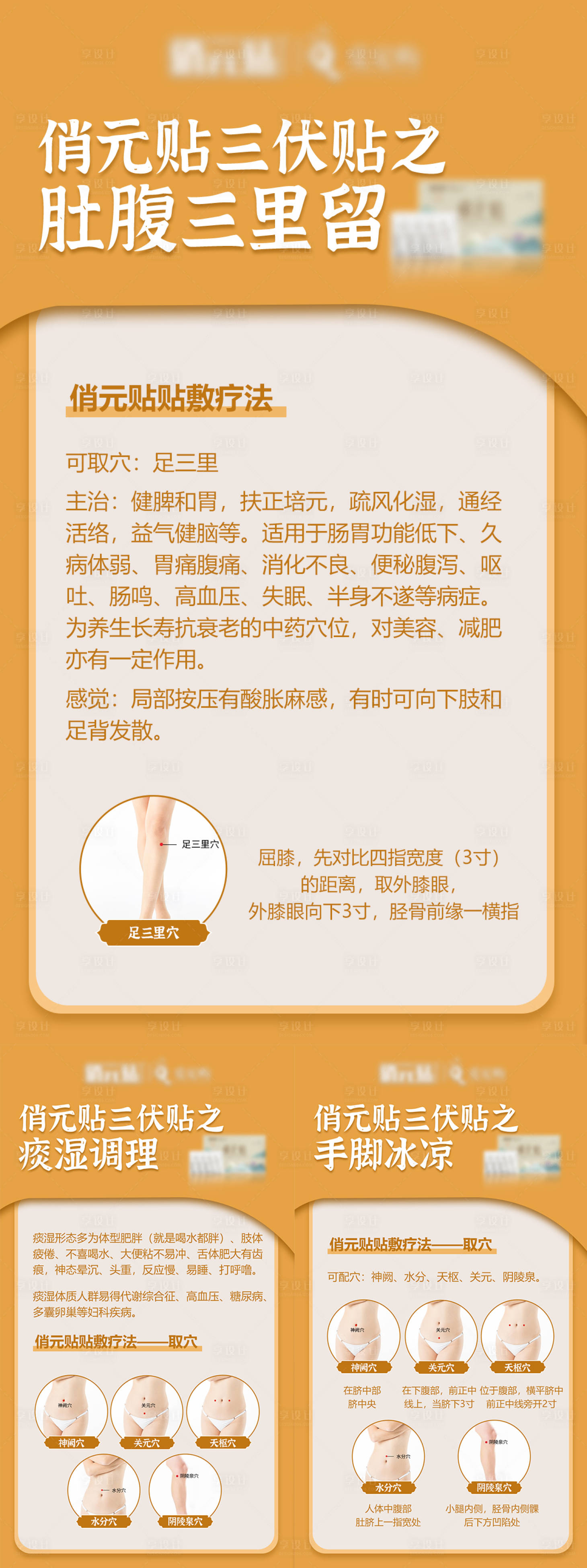 源文件下載【享設計】搜索編號：55010011655684657【養生穴位貼科普知識系列海報】