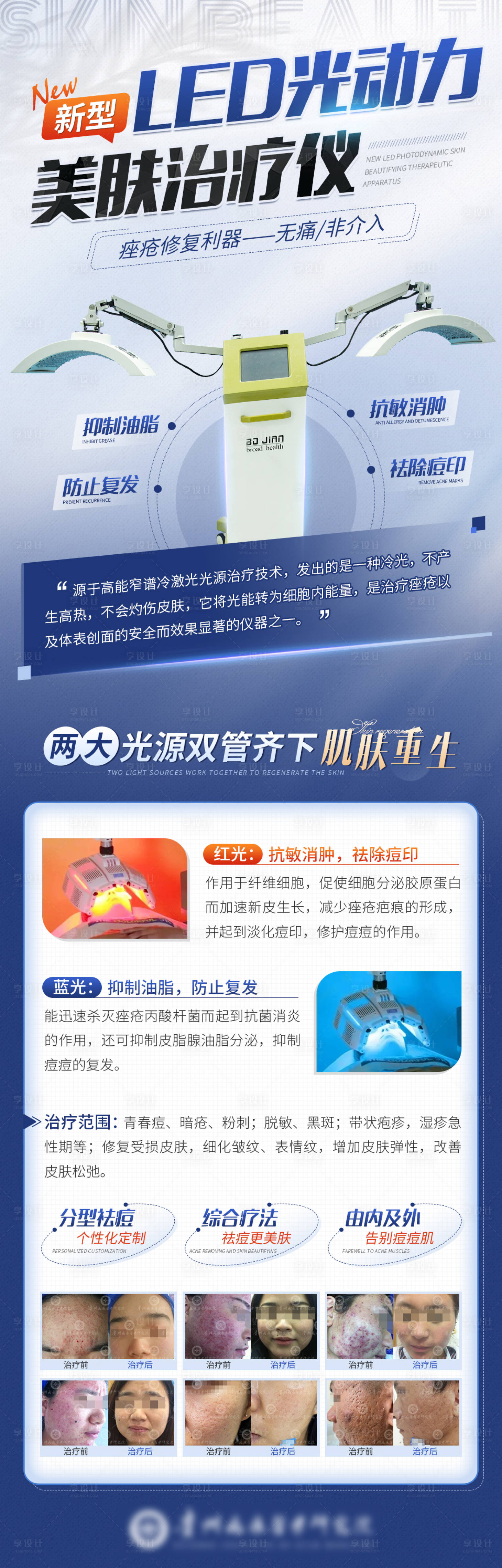 源文件下載【享設計】搜索編號：70100011561631980【醫美光動力美膚治療儀海報】