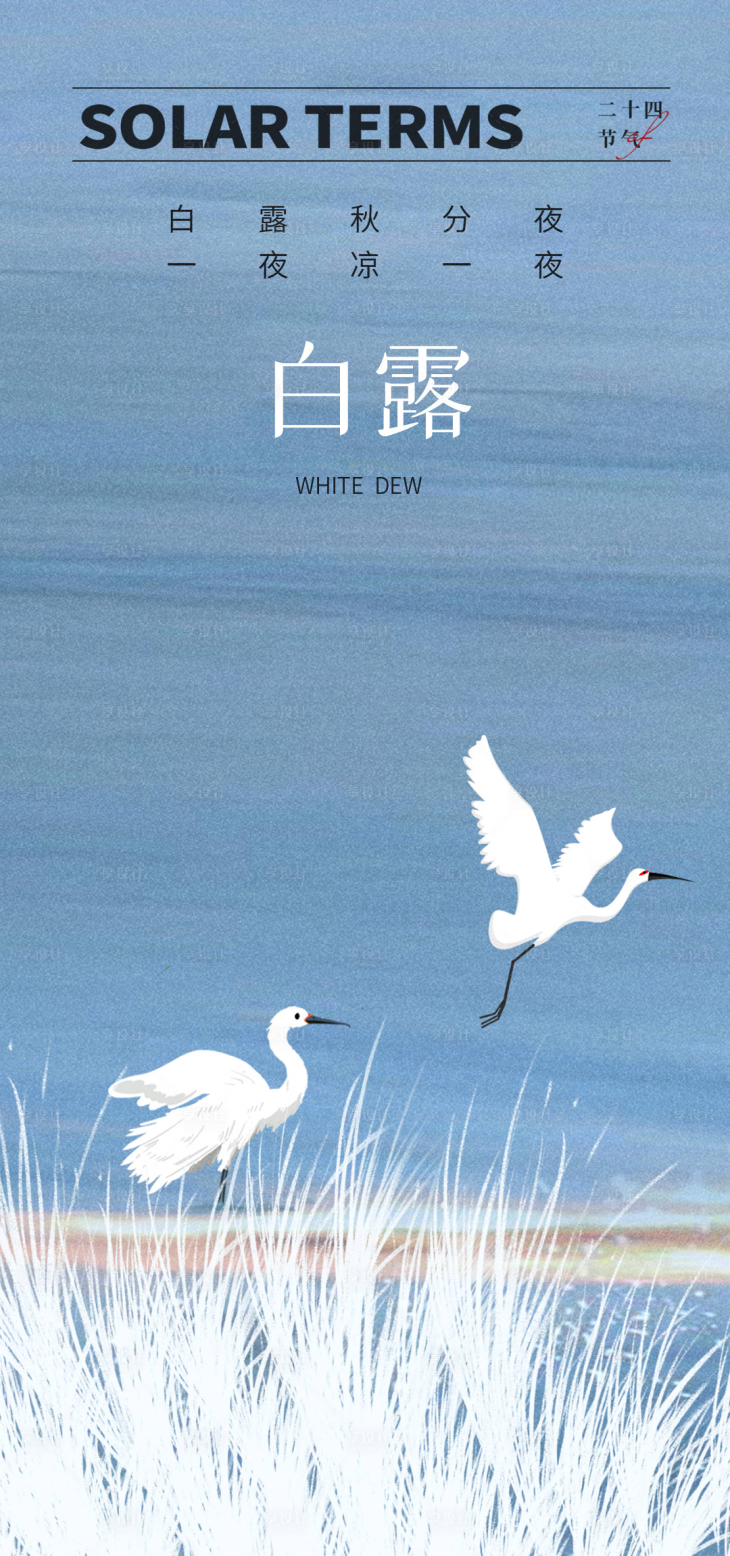 源文件下載【享設計】搜索編號：93570011948986340【白露海報】