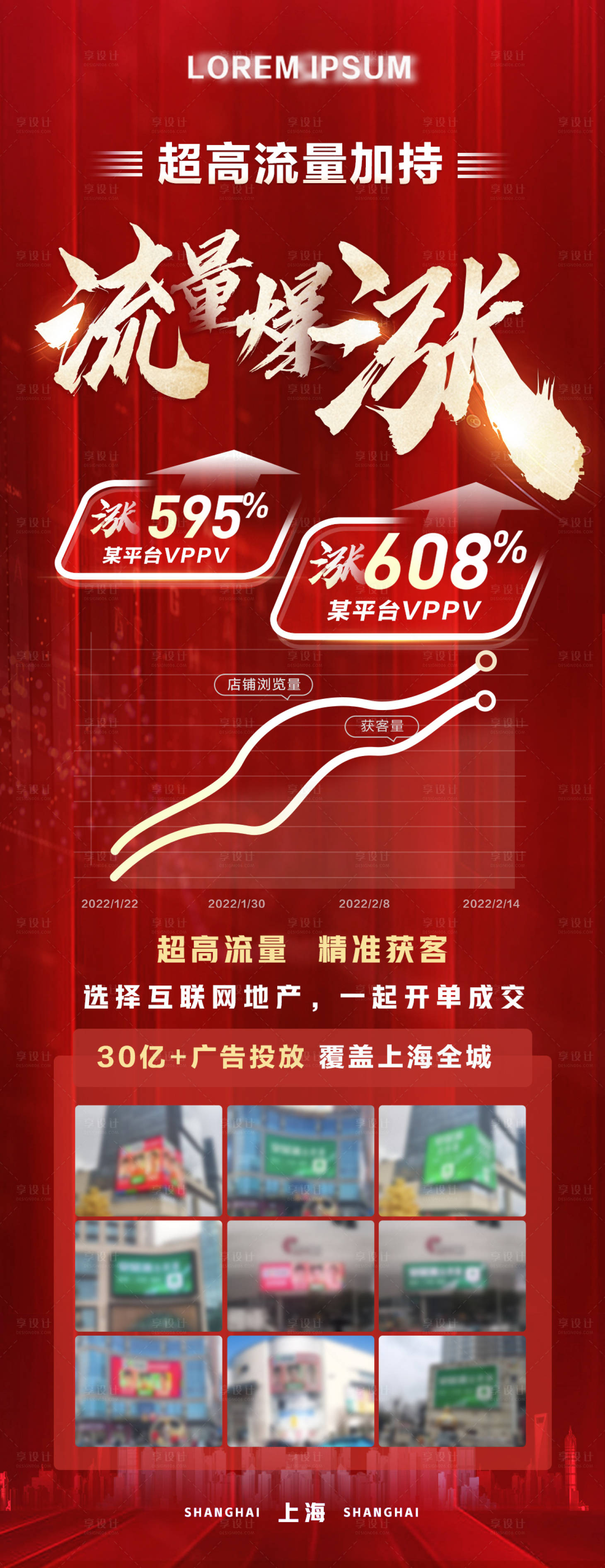 源文件下载【平台流量暴增趋势长图海报】编号：10540011719329573