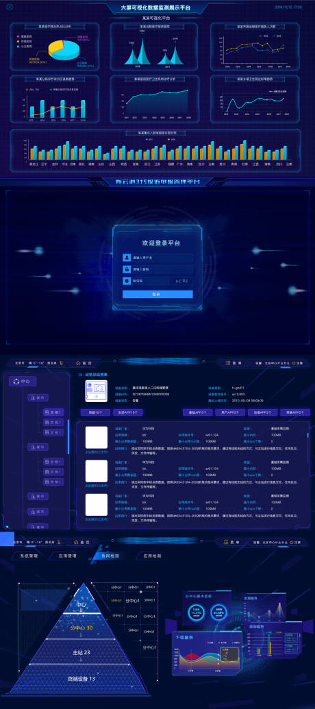 编号：20220826160754880【享设计】源文件下载-大屏可视化数据监测展示平台软件UI界
