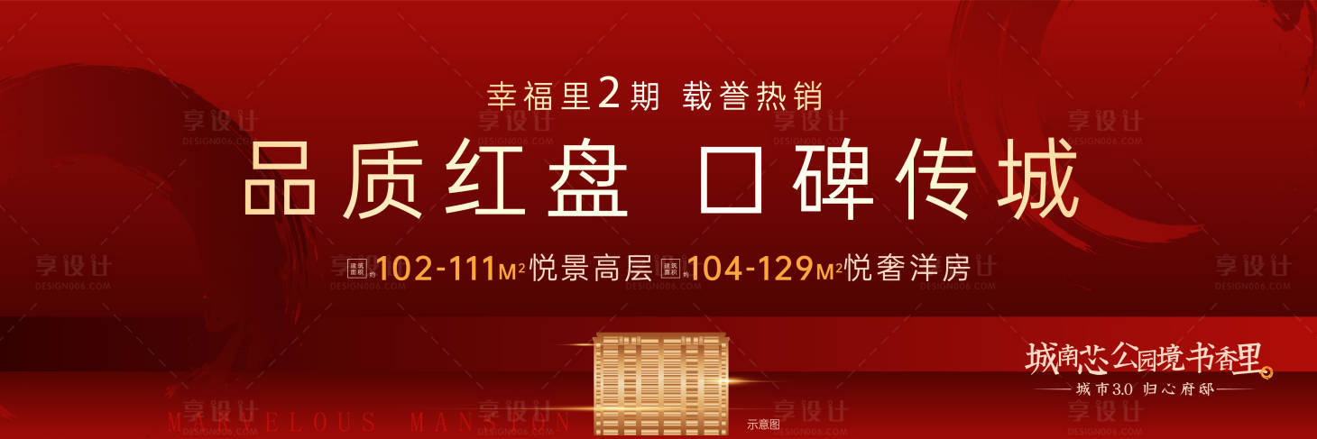 源文件下载【开盘红金海报】编号：99890012375646037