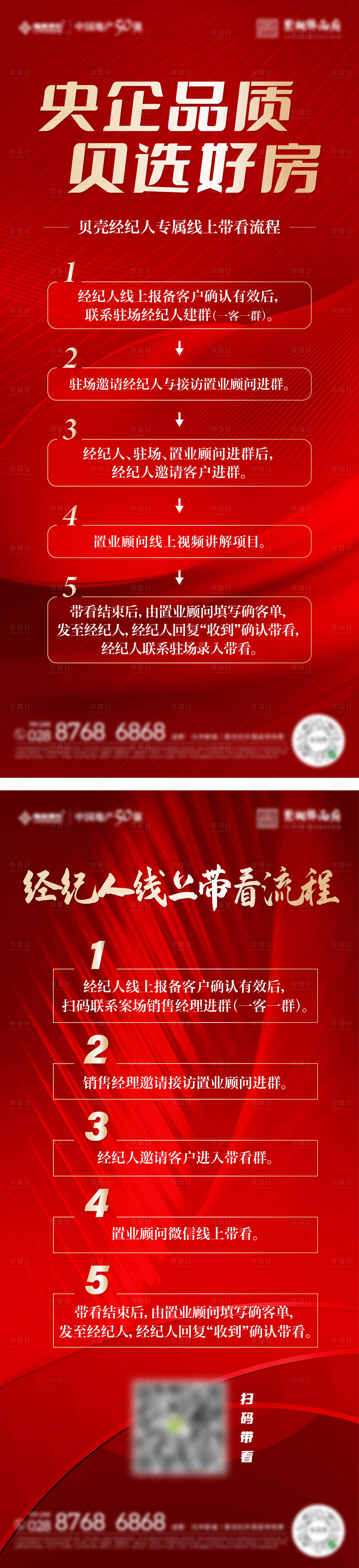 源文件下載【享設(shè)計】搜索編號：29580012194365654【地產(chǎn)經(jīng)紀(jì)人帶看流程】