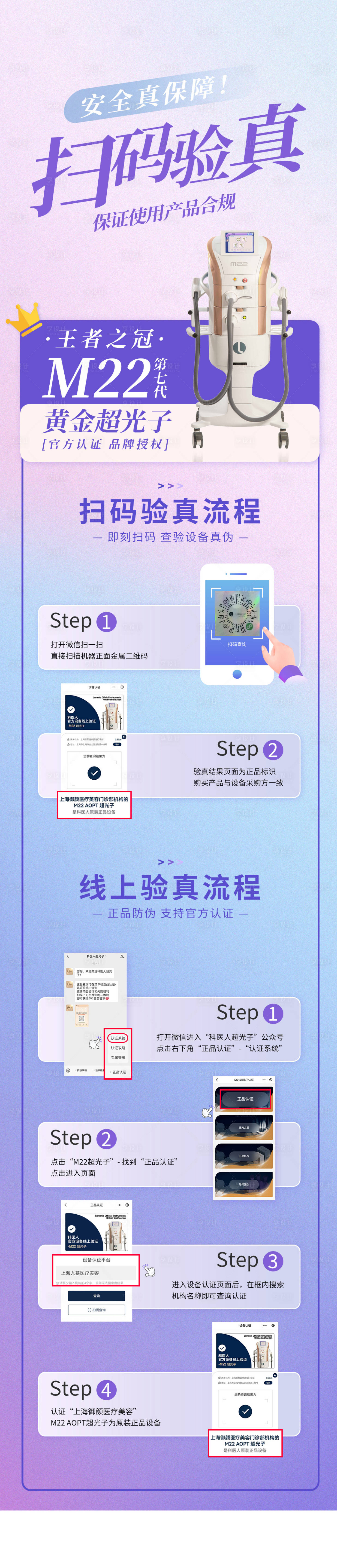 源文件下載【享設計】搜索編號：35870011995817181【M22儀器掃碼驗真流程】