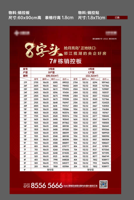 源文件下载【地产销控板展架】编号：67890012362038772