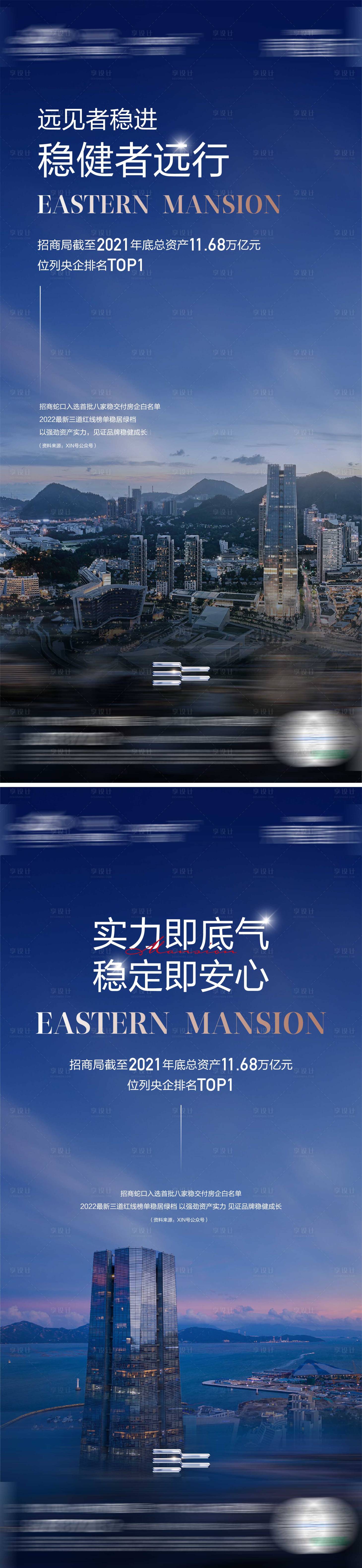 源文件下载【享设计】搜索编号：77690012352417387【地产品牌实力系列海报】