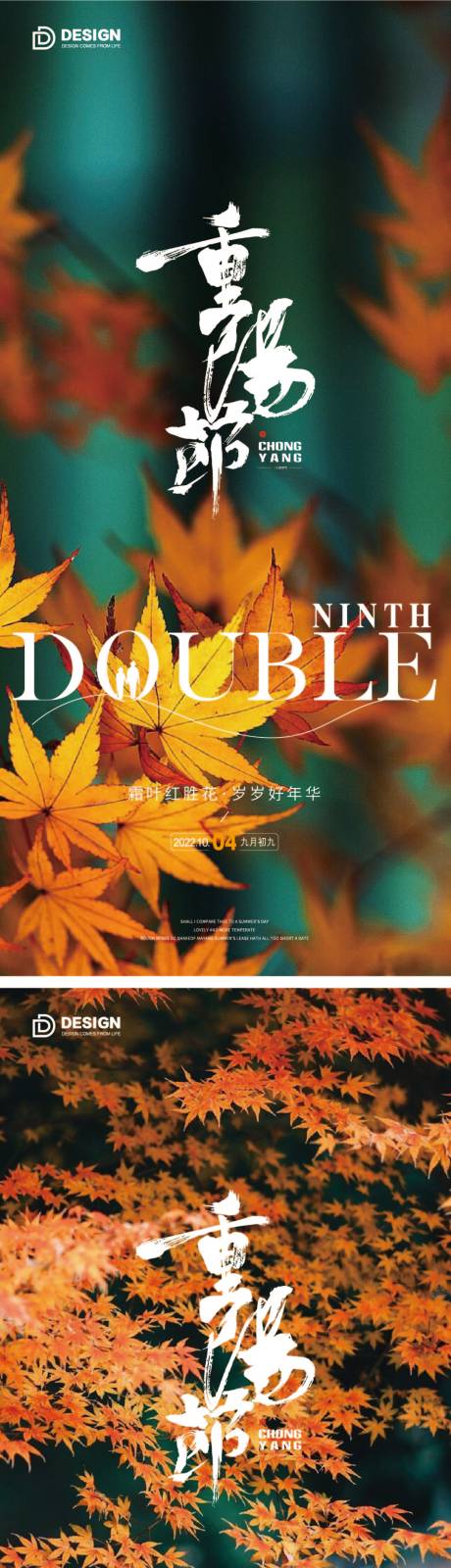 源文件下载【重阳节气海报重阳九月九登高】编号：47720012404894294