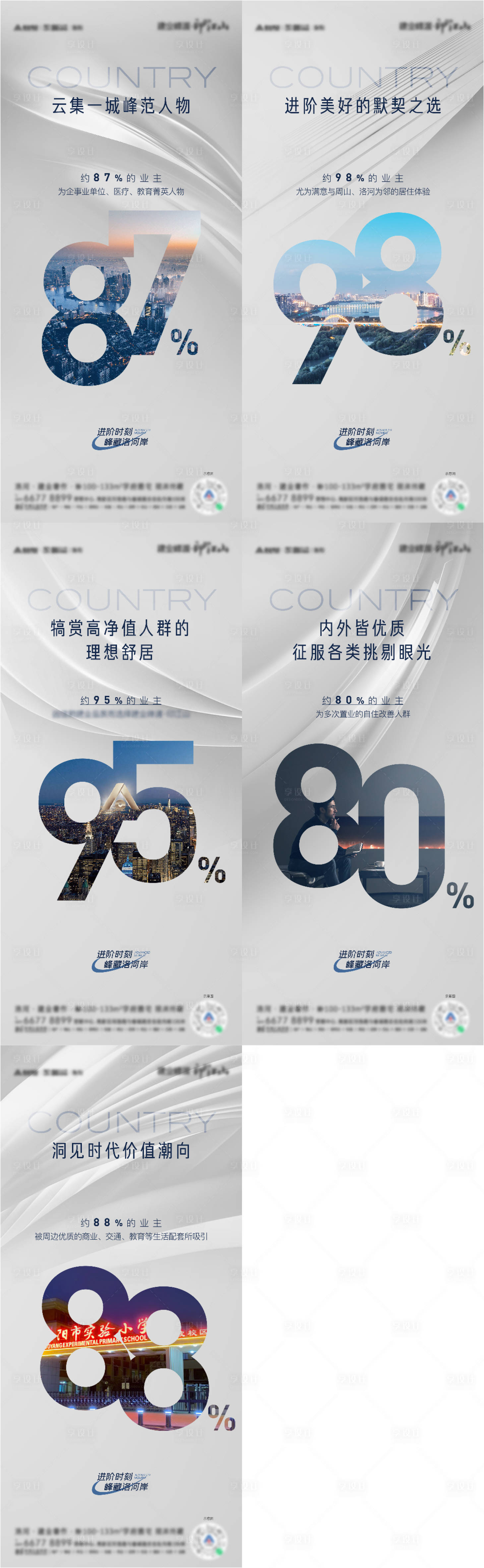 源文件下載【享設計】搜索編號：45200012060385925【地產配套價值點系列海報】