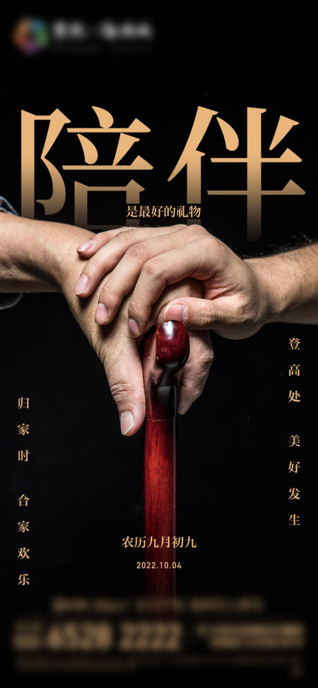 源文件下载【享设计】搜索编号：52040012280879774【地产重阳节海报】