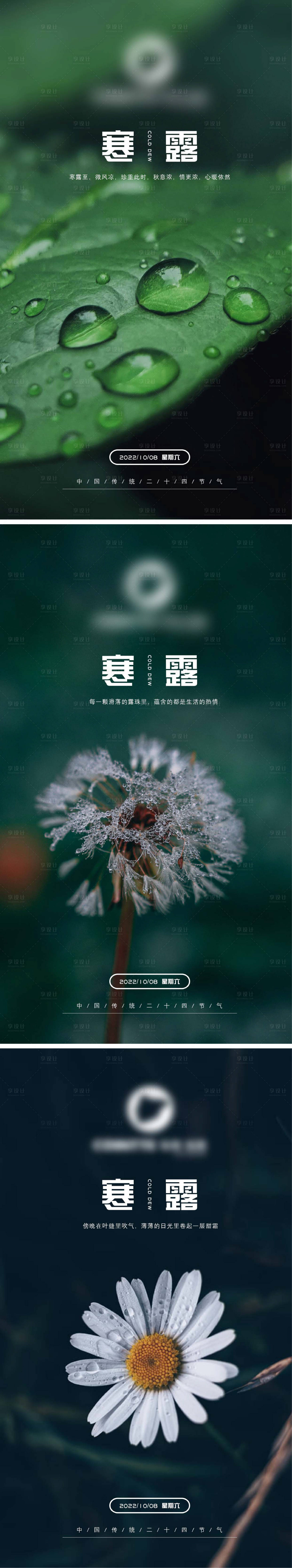 源文件下載【享設計】搜索編號：50240012433247772【寒露節氣海報】