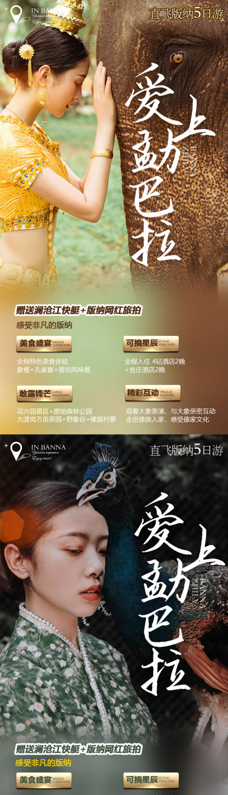 源文件下载【享设计】搜索编号：42940012209674213【西双版纳宣传系列海报】