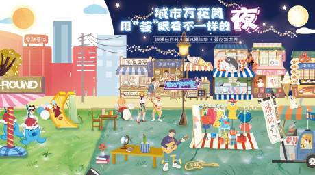 源文件下载【夜市背景板】编号：78690011989833512