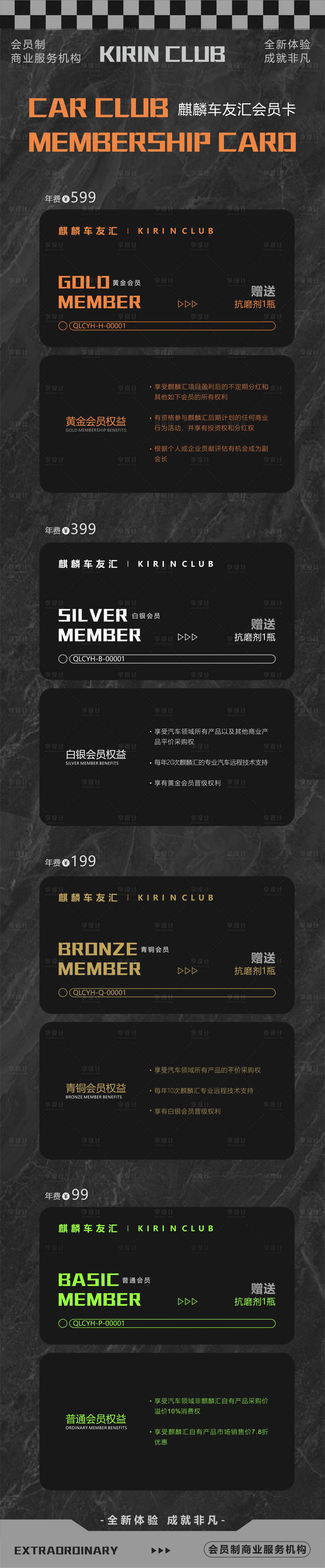 源文件下载【享设计】搜索编号：20210012163062563【车友汇会员卡简介长图】
