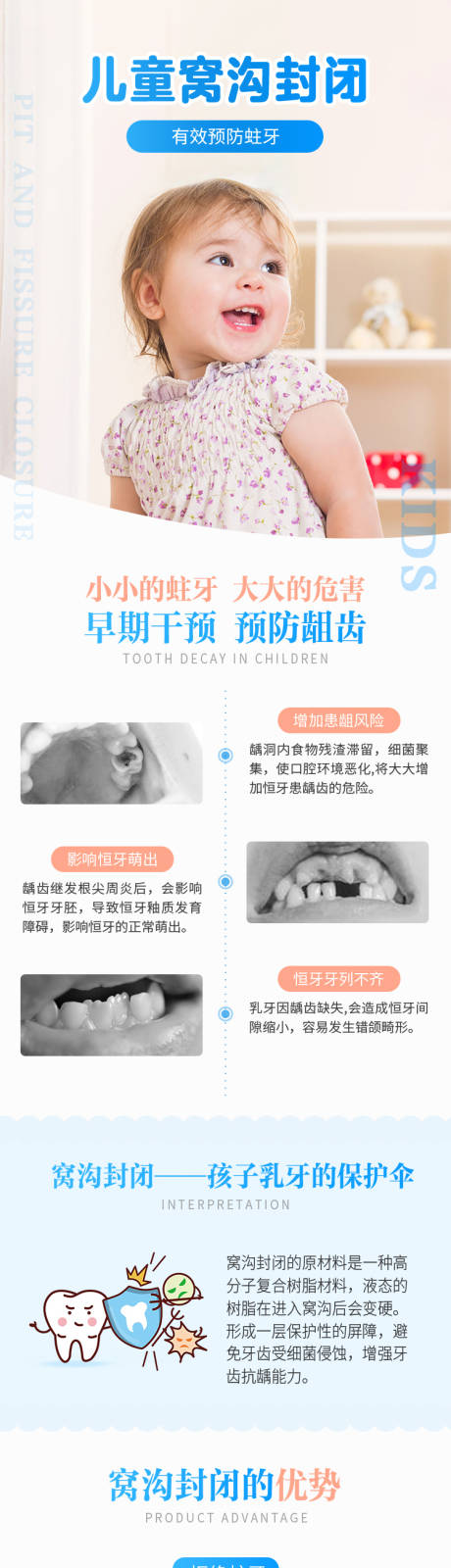 源文件下载【窝沟封闭儿童口腔详情页】编号：54410012002264730