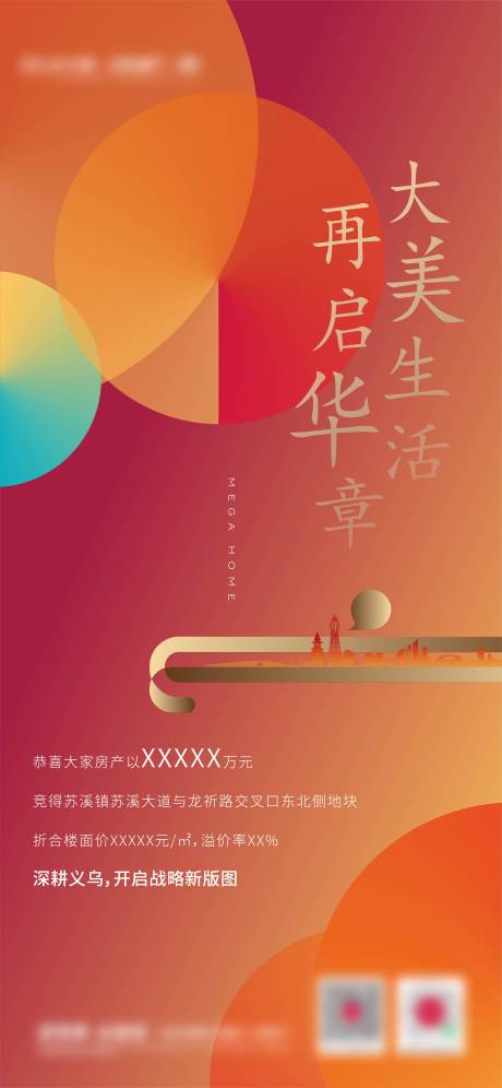 源文件下载【土拍喜报海报】编号：43060012240231744