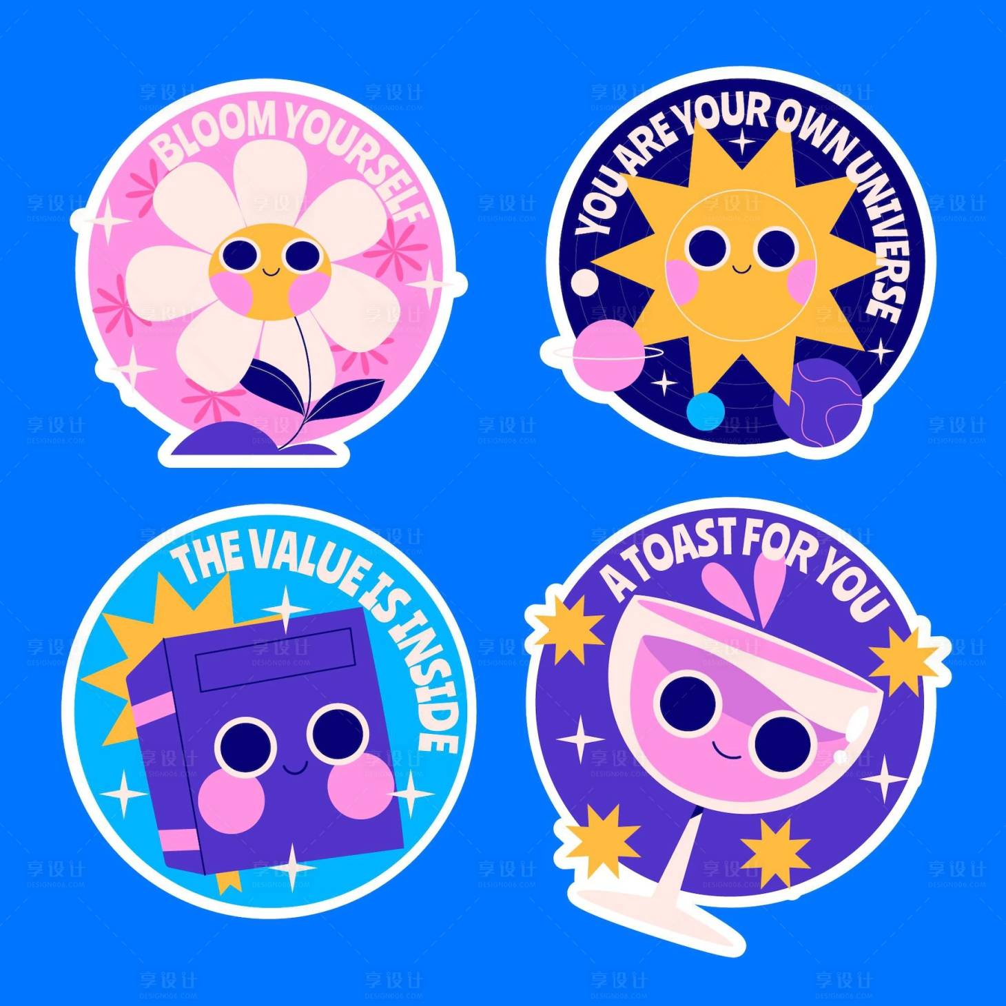 源文件下载【享设计】搜索编号：57990012494645407【卡通贴】