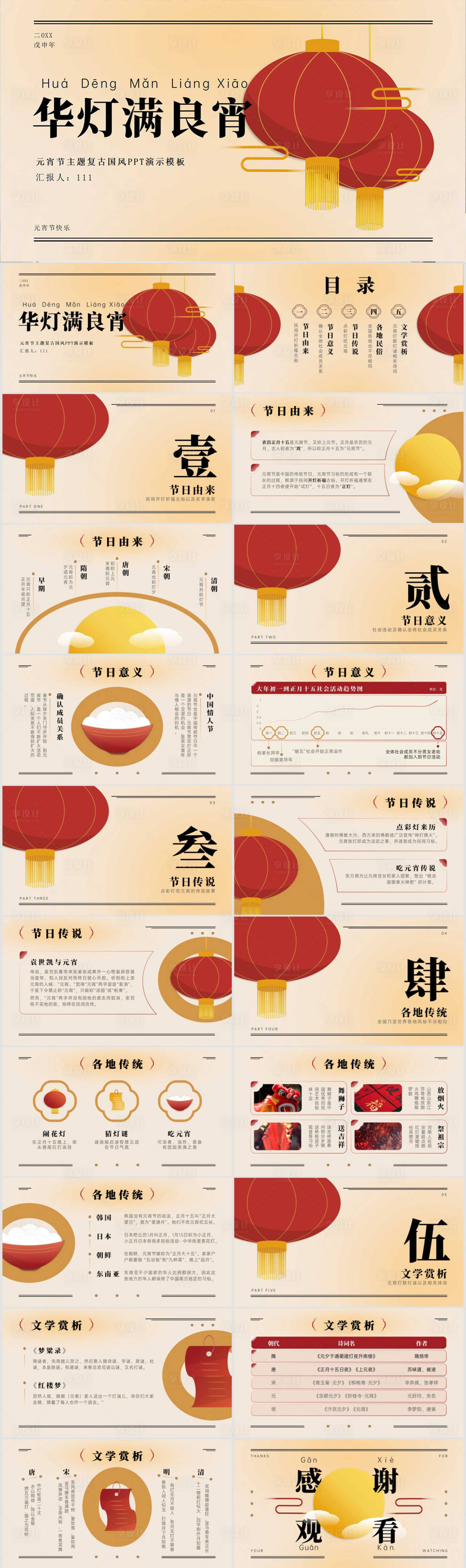 源文件下载【正月十五闹元宵节猜灯谜ppt】编号：86930012351204343