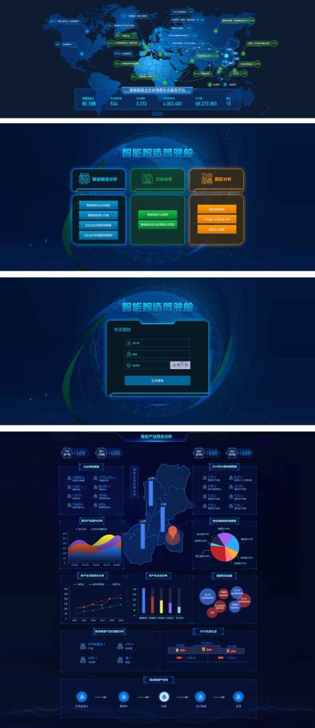源文件下載【享設計】搜索編號：56000012082705415【數據可視化系統平臺UI界面科技云端】