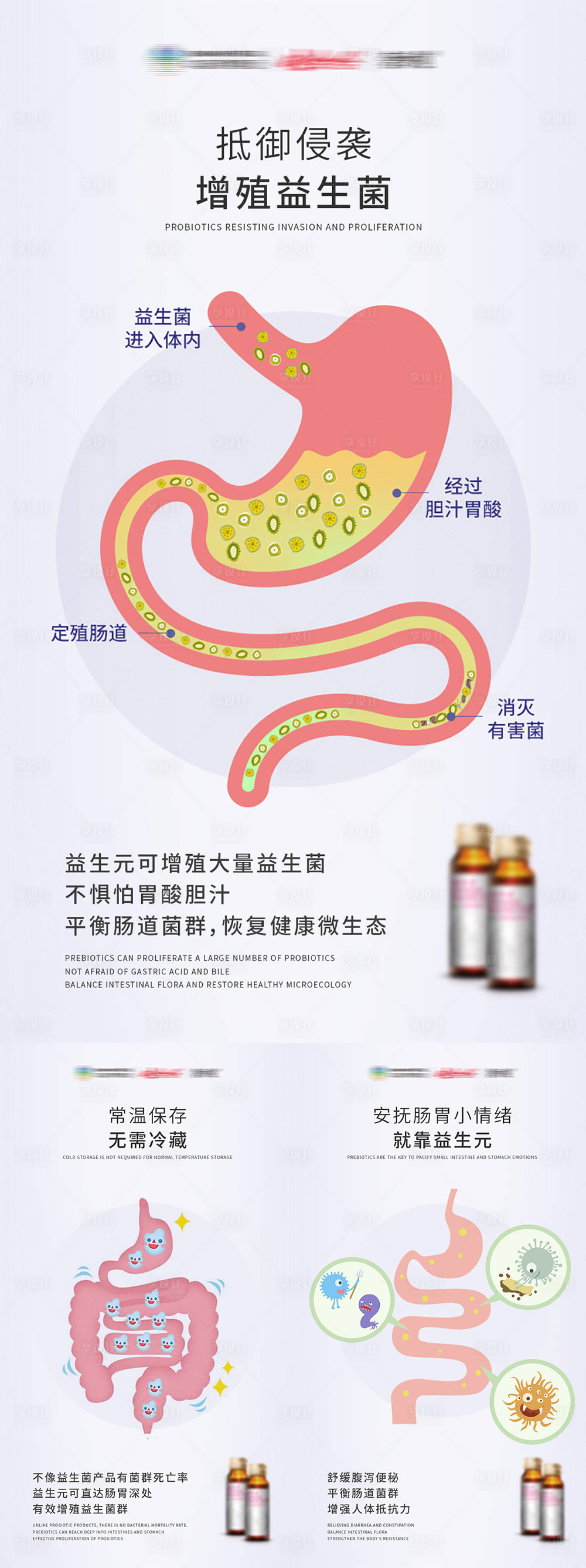 源文件下載【享設計】搜索編號：46130012440812430【益生菌腸胃益生元海報】