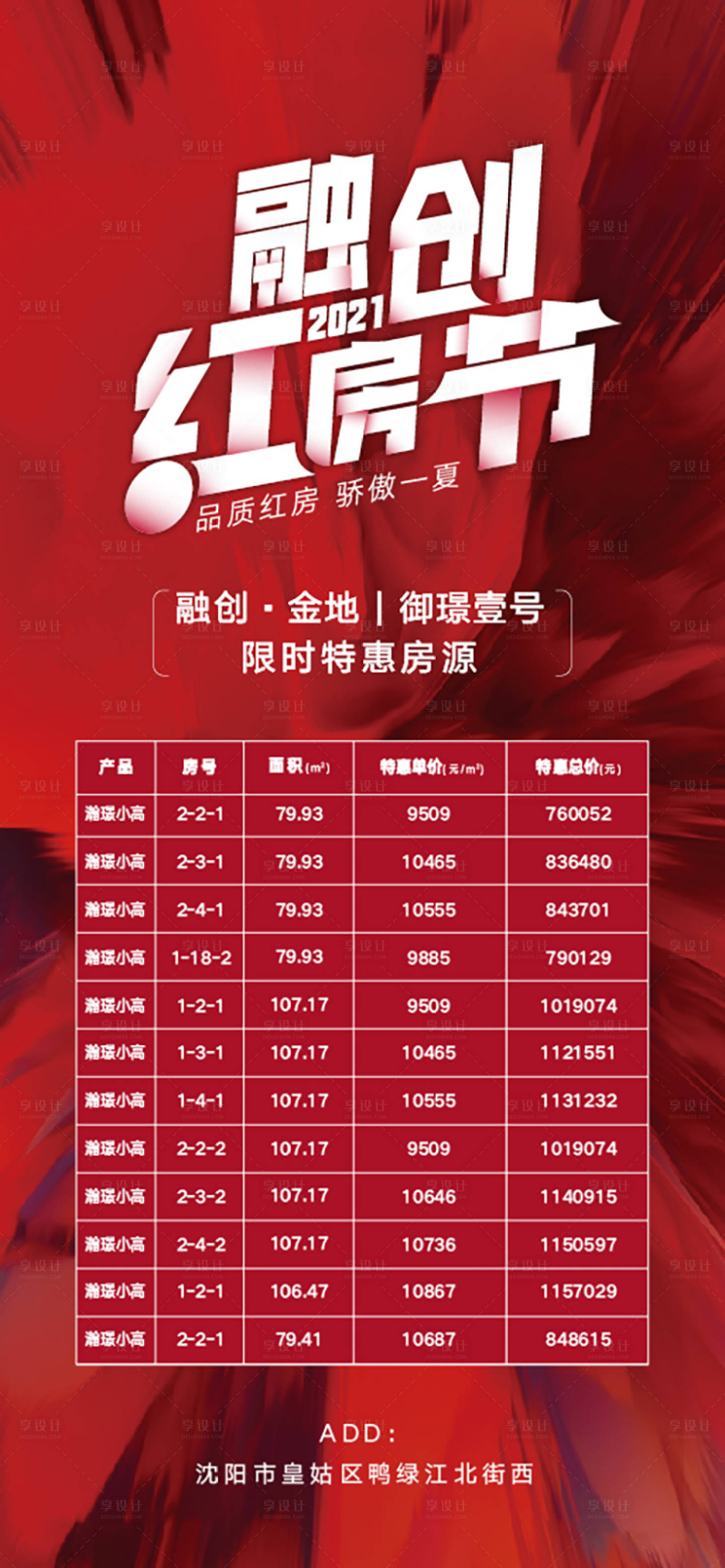 源文件下載【享設(shè)計】搜索編號：35110012029754925【房地產(chǎn)紅房節(jié)房源海報】