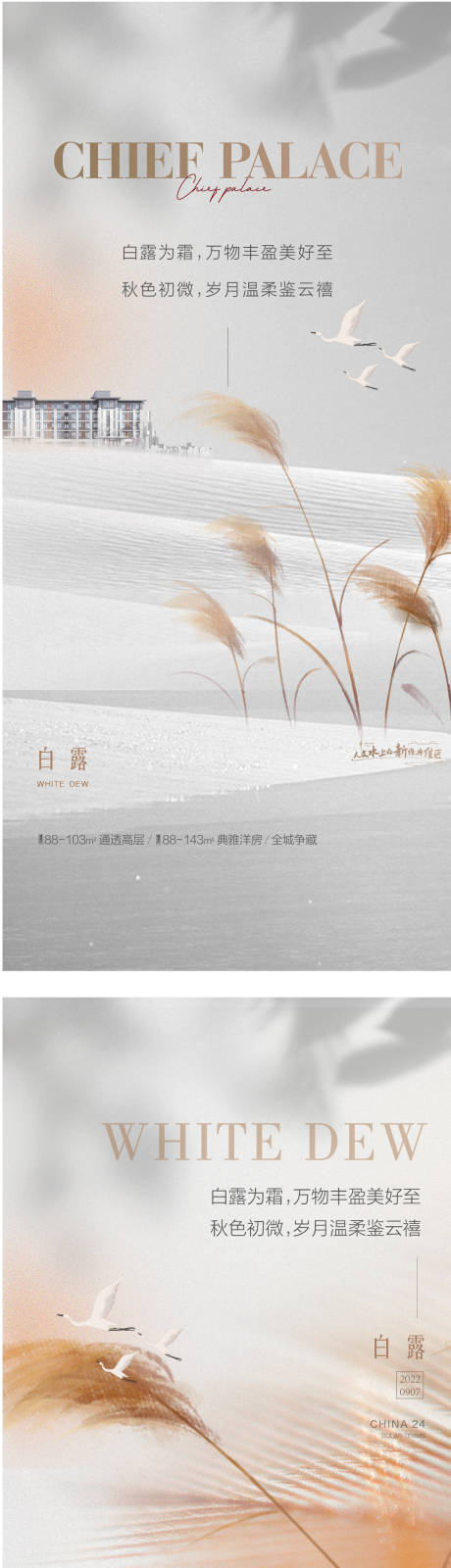 源文件下载【白露节气海报】编号：65200012066514224