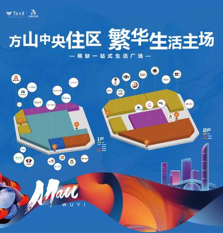 源文件下载【立体业态商业分布图海报展板】编号：45140012438658893