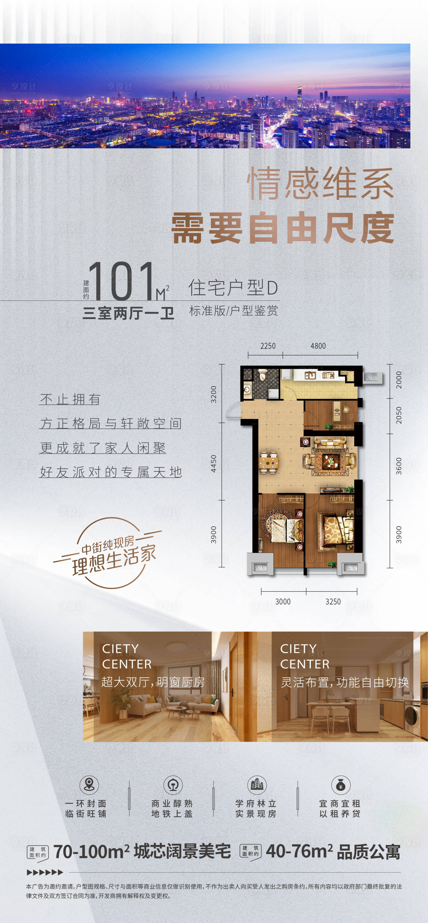 源文件下载【地产户型价值点海报】编号：69870012167703223