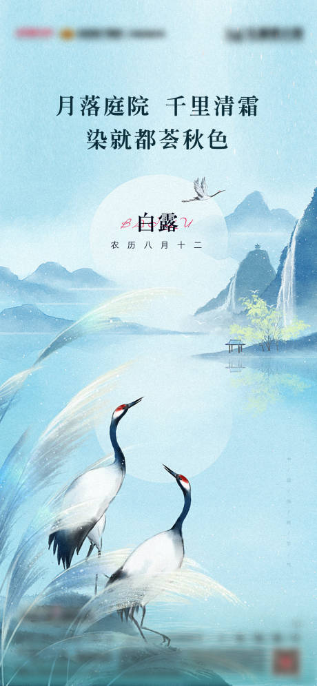 源文件下载【白露节气海报】编号：89810012499535151