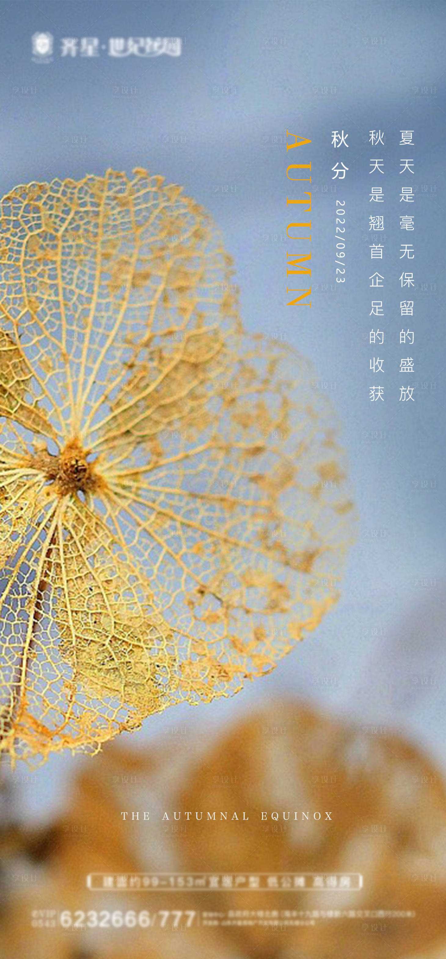 源文件下载【秋分海报】编号：64180012275476850