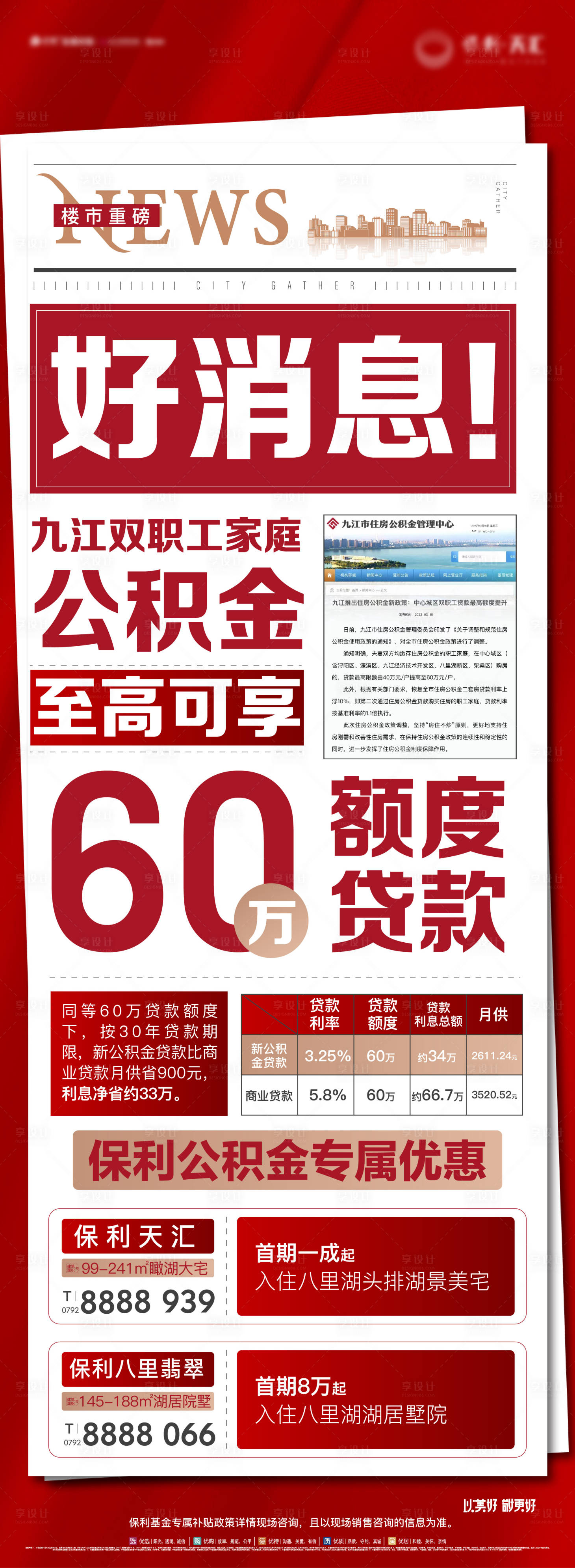 源文件下載【享設計】搜索編號：73470012209344095【公積金利好單圖】