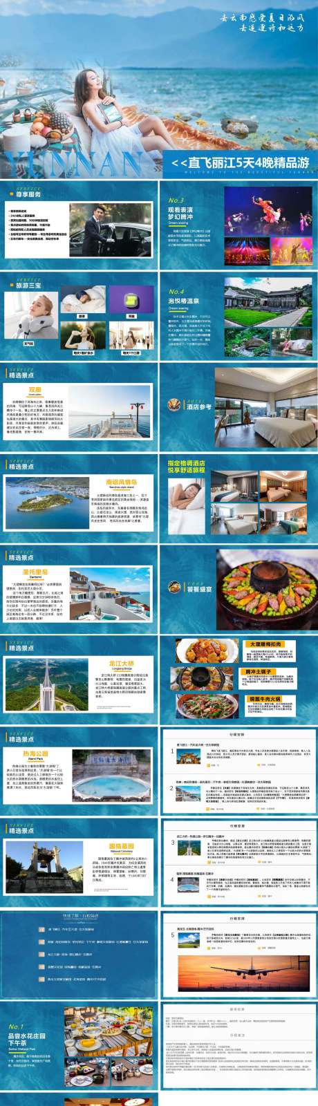 源文件下载【昆明大理丽江旅游行程ppt】编号：20220929144851738